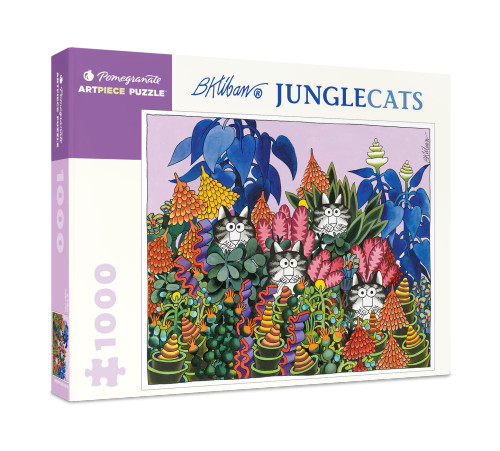 B. Kliban: Jungle Cats 1000-Piece Jigsaw Puzzle - Pomegranate