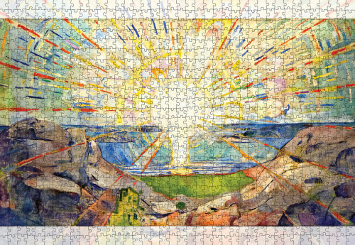 Edvard Munch: The Sun 1000-Piece Jigsaw Puzzle - Pomegranate