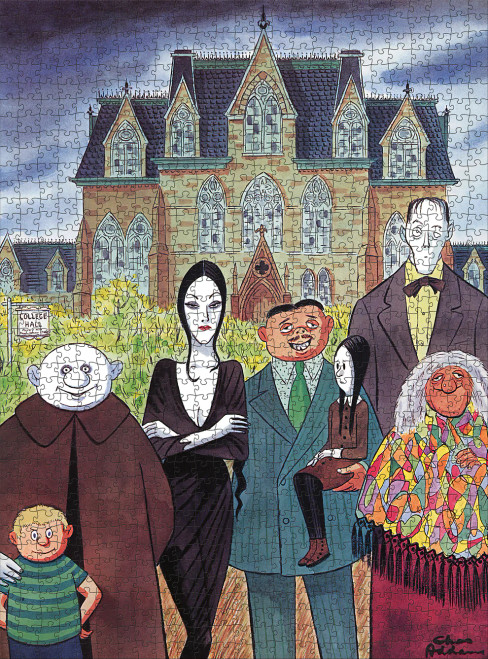 The Addams Family 1000-Piece Jigsaw Puzzle - Pomegranate