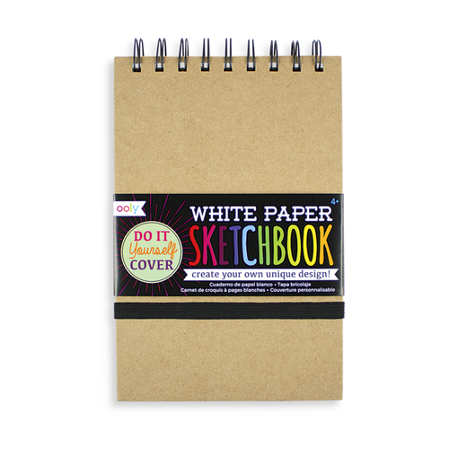 DIY Cover Sketchbook - White Paper - Small 5 x 7.5"