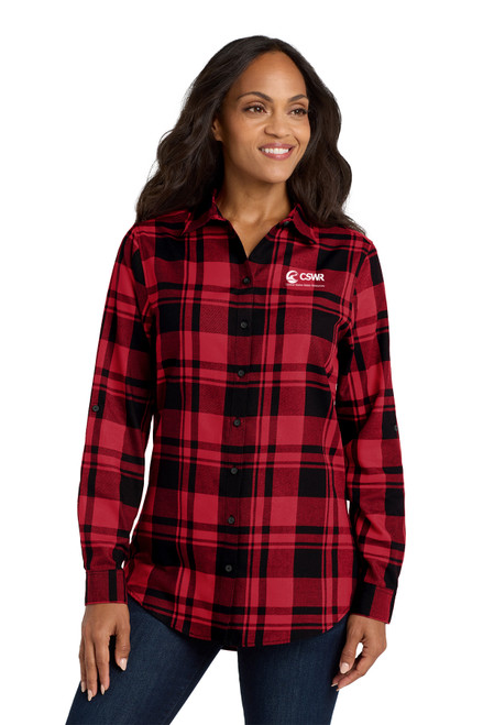 Port Authority® Women's Plaid Flannel Tunic