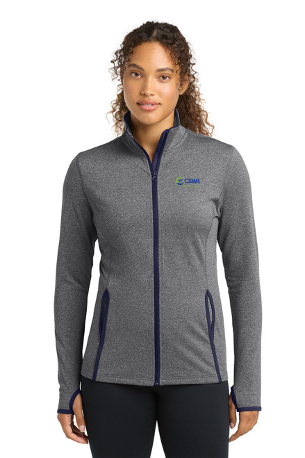 Sport-Tek® Ladies Sport-Wick® Stretch Contrast Full-Zip Jacket
