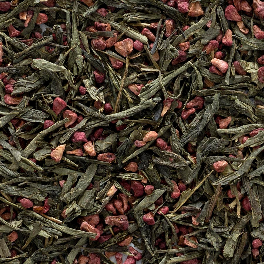 Organic Raspberry, Green Loose Leaf Tea - Blue Monkey Tea Store