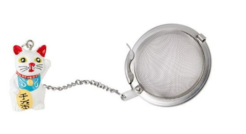 Lucky Cat Tea Infuser - white