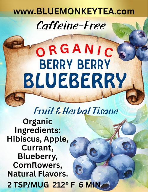 Organic Berry Berry Blueberry, Fruit Loose Leaf Tea