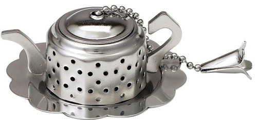 Teapot Tea Infuser , with lid and tray , 1" by 1" - sold out