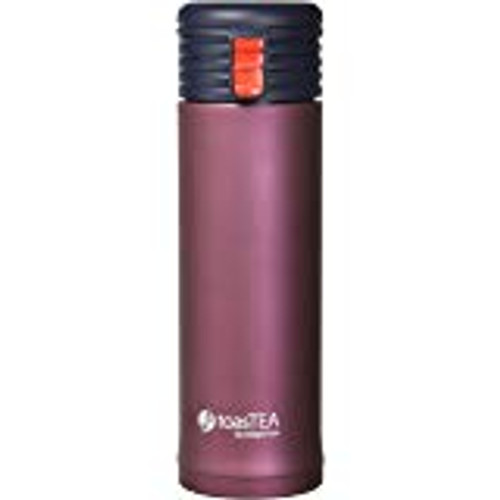 ToasTea Tea Infuser Tumbler Stainless Steel Keeps tea hot for up to 8 hours! color burgundy