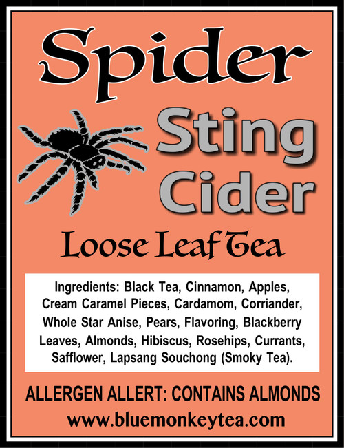 Spider Sting Cider, Black loose-leaf tea - Seasonal Halloween