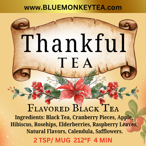 Thankful Tea - Herbal Loose Leaf Tea - Seasonal Thanksgiving Thankful Tea - Herbal Loose Leaf Tea - Seasonal Thanksgiving