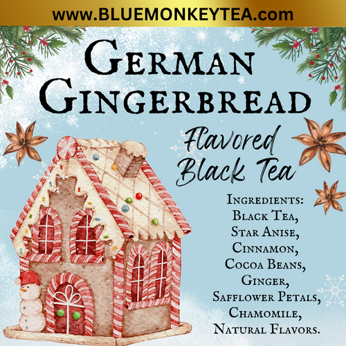 German Gingerbread, Loose Leaf Black Tea - Seasonal Holiday German Gingerbread, Loose Leaf Black Tea - Seasonal Holiday