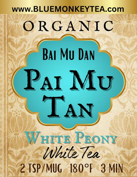 Organic Pai Mu Tan/ Bai Mu Dan (White Peony) White Loose Leaf Tea