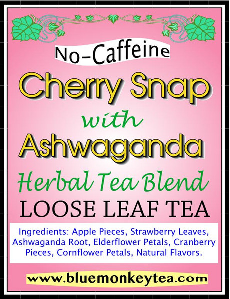 Cherry Snap with Ashwagandha, Herbal Loose-Leaf Tea