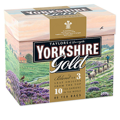 Yorkshire Gold Tea / Taylors of Harrogate 80 bags - Blue