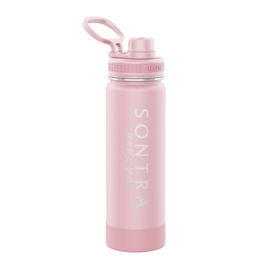 Takeya 16oz Actives Insulated Stainless Steel Kids' Water Bottle with Straw  Lid - Pink