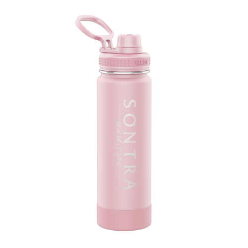 Takeya Actives Insulated Water Bottle w/Spout Lid (64oz) (Onyx)
