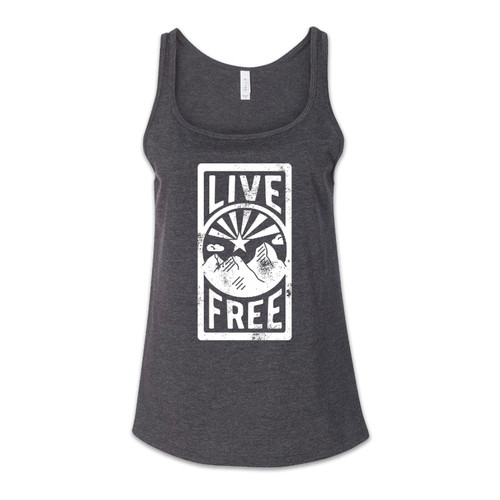 AZ Live Free Grey Tank