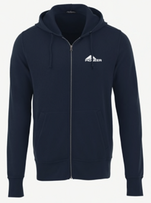 Pioneer Navy Fleece Full-Zip Hoodie