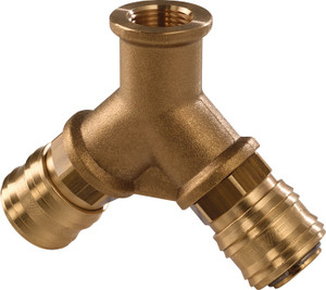 Verteiler Gew.G 3/8 Zoll/15,39mm IG,2 Kupplungen DN 7,2 TECWERK