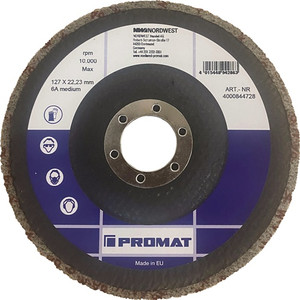 Vlies-Kompaktscheibe BUF014 D.125mm Bohrungs-D.22,23mm m.Fiberglasrücken anth. Vlies-Kompaktscheibe BUF014 D.125mm Bohrungs-D.22,23mm m.Fiberglasrücken anth.