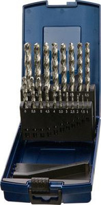 Spiralbohrersatz DIN 338 Typ VA D.1-10x0,5mm HSS-Co 19tlg.Ku.-Kass.PROMAT Spiralbohrersatz DIN 338 Typ VA D.1-10x0,5mm HSS-Co 19tlg.Ku.-Kass.PROMAT