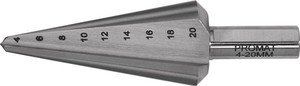 Blechschälbohrer Bohrber.4-20mm HSS-Co Gesamt-L.71mm Z.2 PROMAT Blechschälbohrer Bohrber.4-20mm HSS-Co Gesamt-L.71mm Z.2 PROMAT