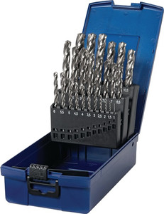 Spiralbohrersatz DIN 338 TypN Z3 D.1-13x0,5mm HSS-Co5 25-tlg.Ku.-Kass.PROMAT Spiralbohrersatz DIN 338 TypN Z3 D.1-13x0,5mm HSS-Co5 25-tlg.Ku.-Kass.PROMAT