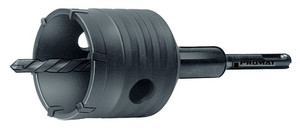 Schlagbohrkrone D.80mm Gesamt-L.180mm f.Verteilerdosen SDS-plus PROMAT Schlagbohrkrone D.80mm Gesamt-L.180mm f.Verteilerdosen SDS-plus PROMAT