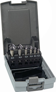 Kegelsenkersatz DIN 335C 90Grad 6,3-20,5mm HSS-Co TiAlN 6-tlg.Ku.-Kass.PROMAT Kegelsenkersatz DIN 335C 90Grad 6,3-20,5mm HSS-Co TiAlN 6-tlg.Ku.-Kass.PROMAT