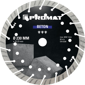 Diamanttrennscheibe BETON PRO D.230mm Bohr.22,23mm Seg.-S.2,8mm Diamanttrennscheibe BETON PRO D.230mm Bohr.22,23mm Seg.-S.2,8mm