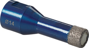 Diamant-Fliesenbohrer PRO M14 D.14mm L.60,5mm 1-tlg.Sgmt-Anz.1 Diamant-Fliesenbohrer PRO M14 D.14mm L.60,5mm 1-tlg.Sgmt-Anz.1