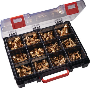 Sortimentsbox Messingdrehteile 120-tlg.PROMAT Sortimentsbox Messingdrehteile 120-tlg.PROMAT