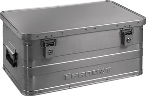 Aluminiumbox L580xB380xH275mm 47l m.Klappverschluss u.Zylinderschl.PROMAT Aluminiumbox L580xB380xH275mm 47l m.Klappverschluss u.Zylinderschl.PROMAT