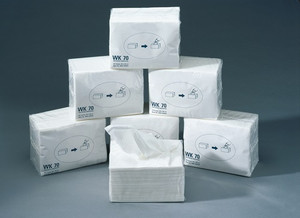 Putztuch WK 70 Z L.ca.380 mmxB.ca.290mm weiß z-gefaltet Krt.PROMAT