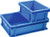 Transportbehälter L600xB400xH120mm blau PP Muschelgr.Seitenwände geschl.PROMAT Transportbehälter L600xB400xH120mm blau PP Muschelgr.Seitenwände geschl.PROMAT
