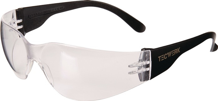 Schutzbrille Daylight Basic EN 166 Bügel schwarz,Scheibe klar PC TECWERK Schutzbrille Daylight Basic EN 166 Bügel schwarz,Scheibe klar PC TECWERK