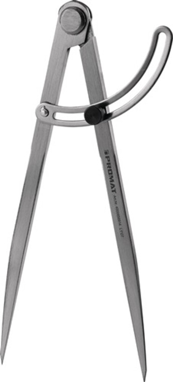 Spitzzirkel L. 200mm m. Stellbogen PROMAT