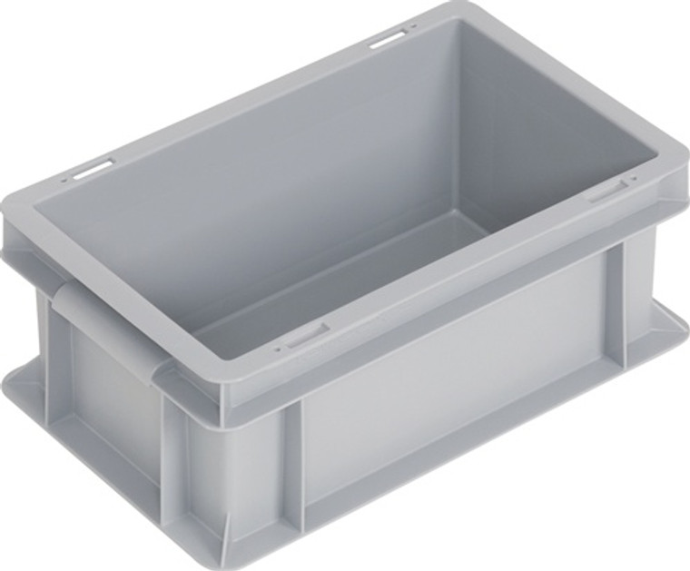 Transportbehälter L300xB200xH120mm grau PP Muschelgr.Seitenwände geschl.PROMAT Transportbehälter L300xB200xH120mm grau PP Muschelgr.Seitenwände geschl.PROMAT