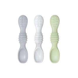 Bumkins Silicone Spoon 3pk - Taffy - Grey