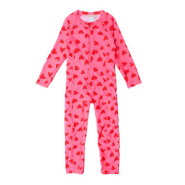 Neon by Nestling Full Swimmers - Kids - Pink Hearts