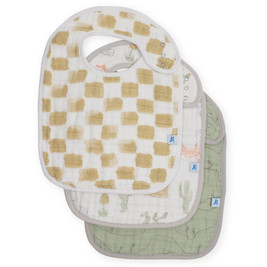 Muslin Classic Bib 3 Pack - Adobe Checker
