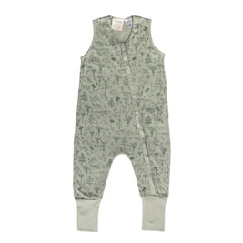 Woolbabe 3-Seasons Merino/Organic Cotton Sleeping Suit - Flax Zealandia