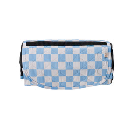 Large Waterproof Quilted Play Mat - Sky Check - 140cm