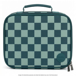 Nestling Insulated Lunch Bag - Blue/Green Check