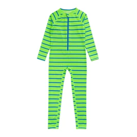 Nestling AquaLuxe Full Swimsuit - Neon Green Stripe
