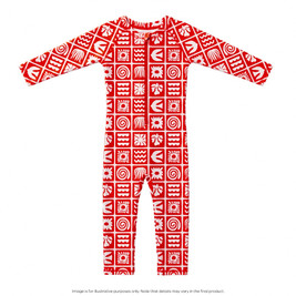 Nestling AquaLuxe Full Swimsuit - Red Retro Surf