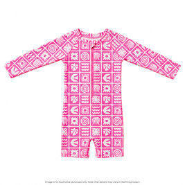 Nestling AquaLuxe Shortie Swimsuit - Neon Pink Retro Surf