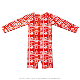 Nestling AquaLuxe Shortie Swimsuit - Red Retro Surf