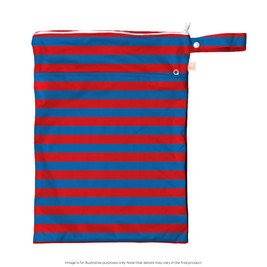 Nestling Double Pocket Wet Bag - Red Royal Stripe