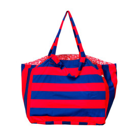 Nestling Beach Bag - Red Royal Stripe