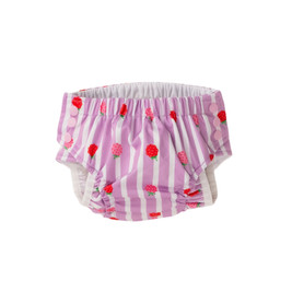 Nestling Neon Swim Nappy - Striped Raspberries